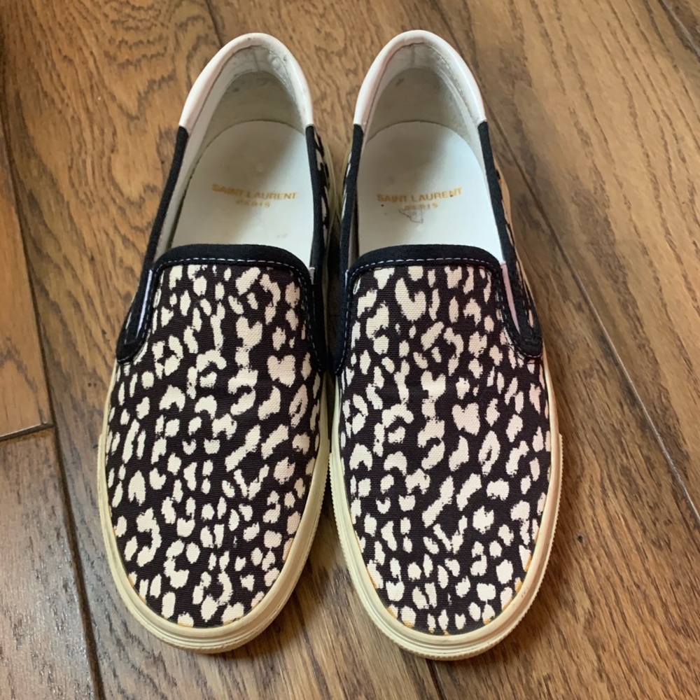 SAINT LAURENT BABY CAT SLIP ONS